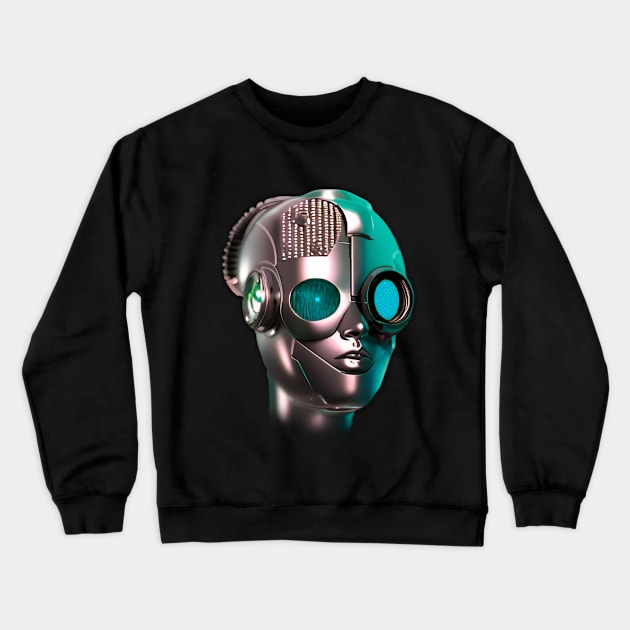 Female Superior Cyborg No. 194 Crewneck Sweatshirt by PNPTees